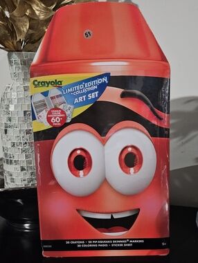 Crayola Angie Orange Red LIMITED EDITION Art Set - Unique Colors, 60+ Pieces